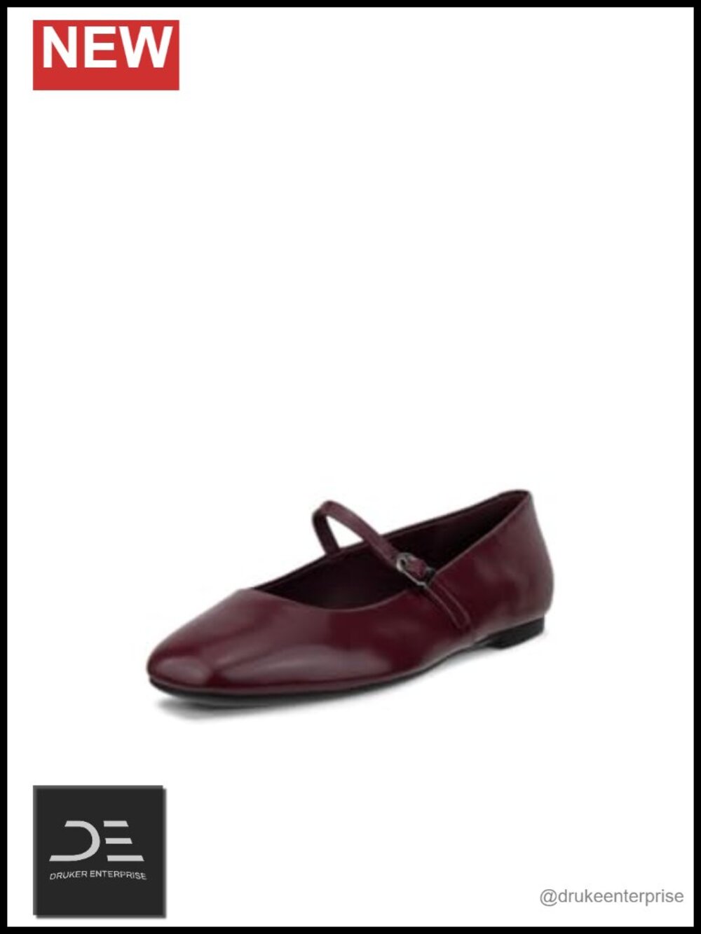 ECCO Women's Margot Mary Jane Ballerina Flat Patent Leather